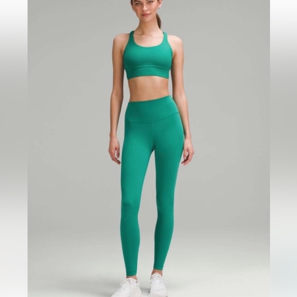 Lululemon Womens Wunder Train High-Rise Tight Legging 28” Size 8 Green NWOT